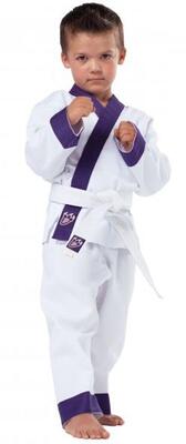 Børne gi / dobok Hvid/Violet