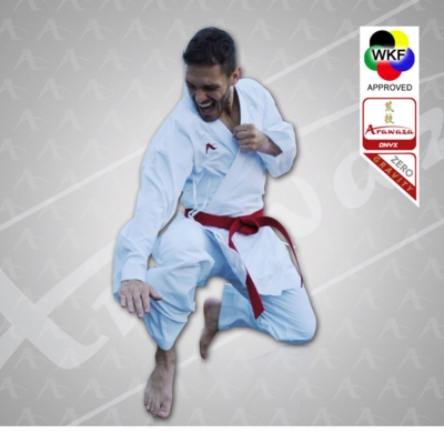 ARAWAZA Onyx ZERO GRAVITY Kumite Karate gi - 5 oz. - WKF