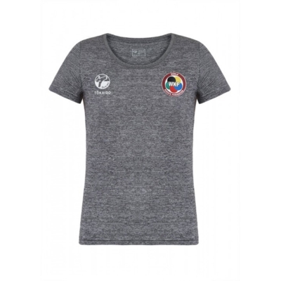 TOKAIDO TEAMTOKAIDO Dame T-shirt m/ WKF-logo - Grå