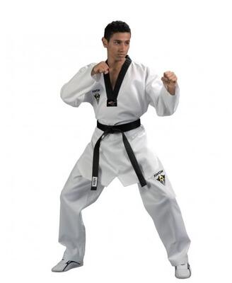 KWON STARFIGTHER Taekwondo dobok - m/ sort revers - WT