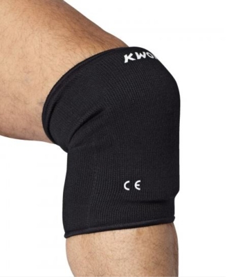 Elastik Knæbeskytter i stof - Sort