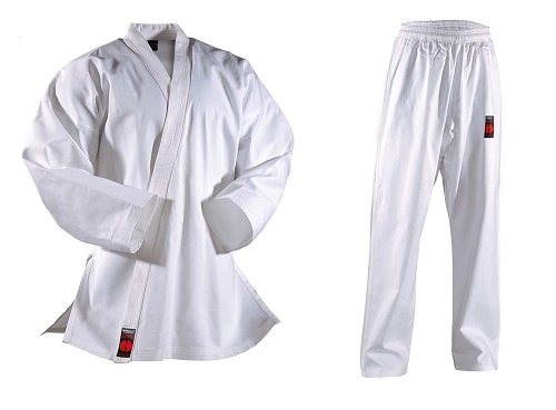 DANRHO SHIRO-PLUS Karate gi (logofri) - 9 oz.