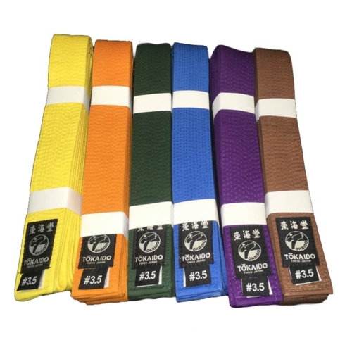 TOKAIDO farvet bælte 4,5 cm - 100% Bomuld