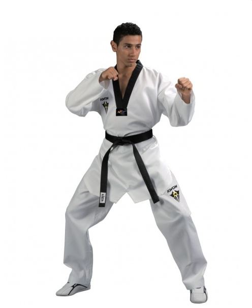 KWON STARFIGTHER Taekwondo dobok - m/ sort revers - WT
