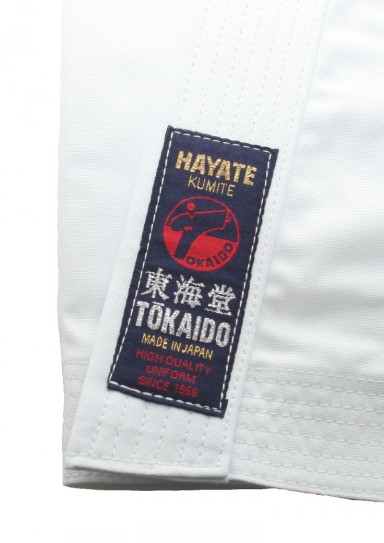 TOKAIDO HAYATE 疾風 "NST" Kumite Karate gi - MADE in JAPAN (logofri) - 8 oz.