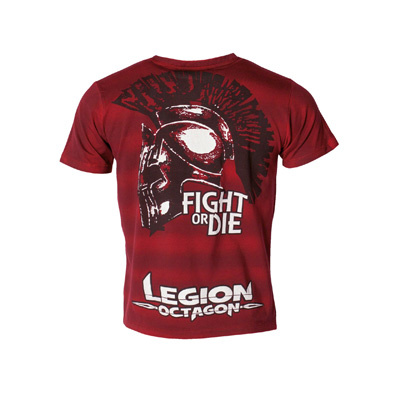 LEGION OCTAGON "Fight or Die" - Rød T-Shirt