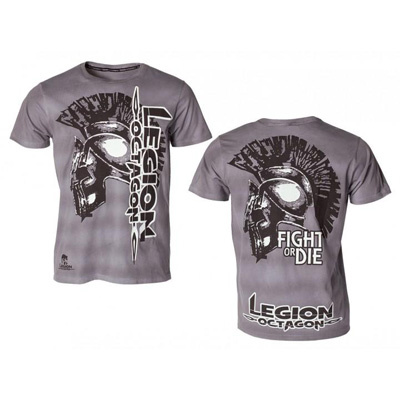 LEGION OCTAGON "Fight or Die" - Grå T-Shirt