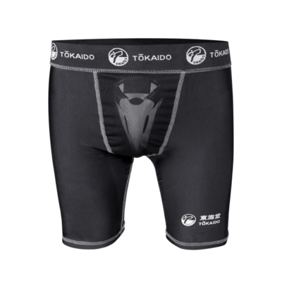 TOKAIDO Athletic Kompressionshorts med Skridtbeskytter