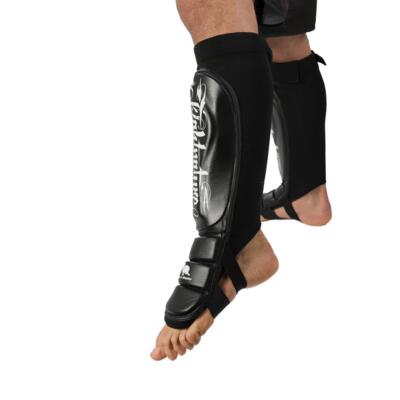 FIGHTNATURE Fod-/benbeskytter ægte læder