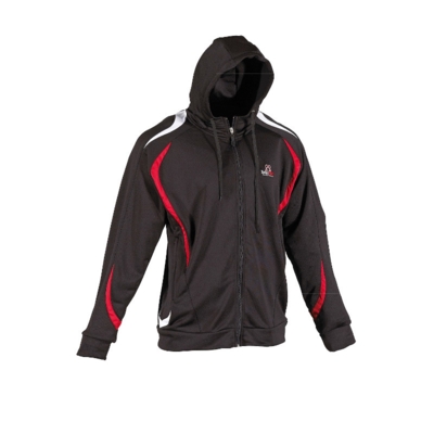 DANRHO Life Collection Hooded Jacket - Sort/rød/hvid