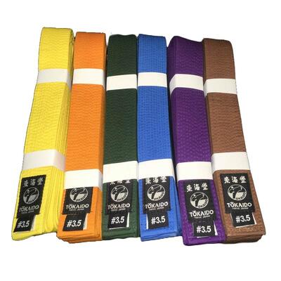 TOKAIDO farvet bælte 4,5 cm - 100% Bomuld
