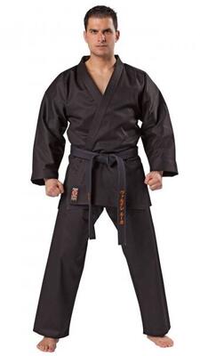 KWON TRADITIONEL Karate gi - Sort - 8 oz.